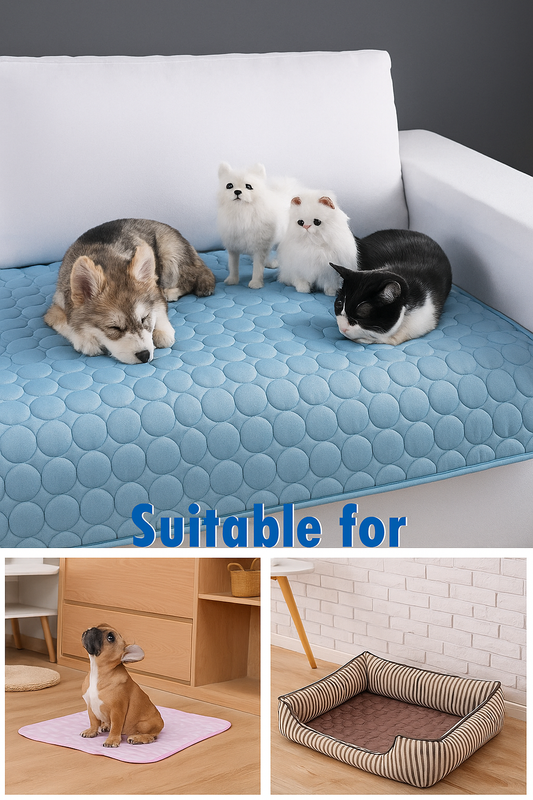 Pet Cooling Mat – Extra Large Ice Bed for Dogs & Cats, Durable Summer Blanket for Small & Large Pets