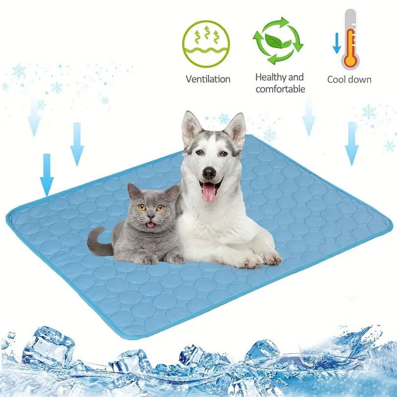 Pet Cooling Mat – Extra Large Ice Bed for Dogs & Cats, Durable Summer Blanket for Small & Large Pets